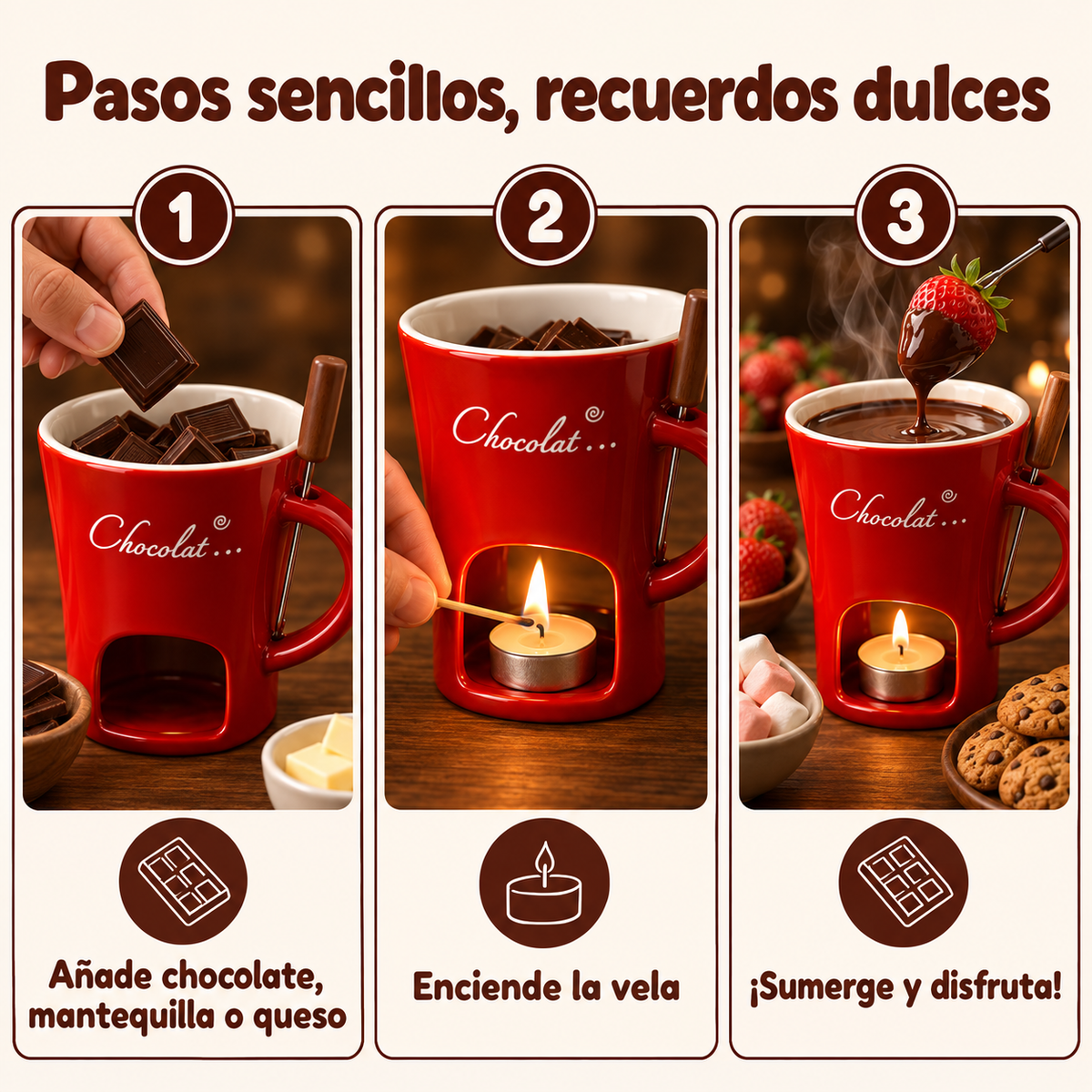 Taza para Derretir Chocolate